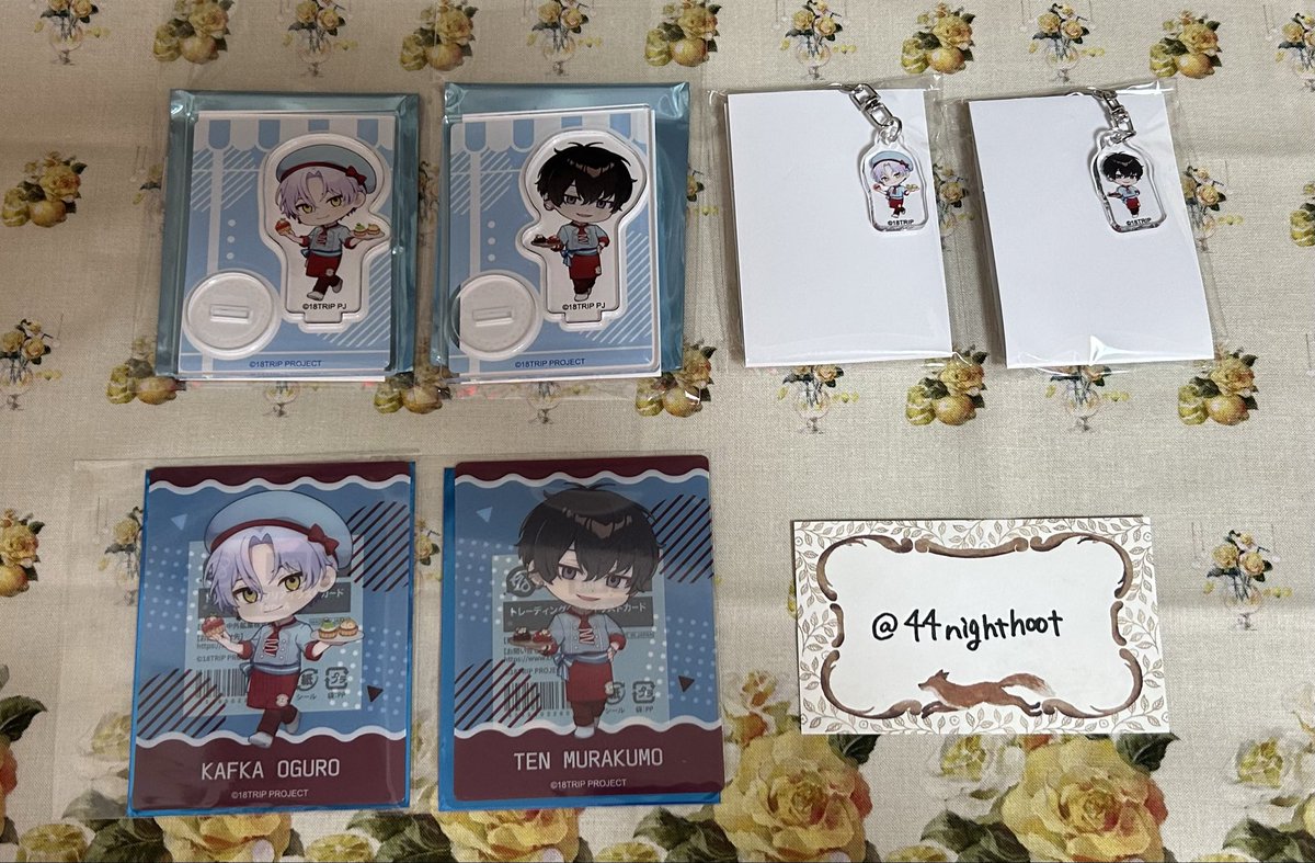 44nighthoot's tweet photo. 【交換】18TRIP エイトリ スイーツパラダイス スイパラ
アクリルスタンド クリアイラストカード グラスチャーム ポラショット 缶バッジ ホログラムチケット

求）SD:潮各1、等身:練牙
特典:練牙>集合1

譲）可不可,添,季肋,幾成,凪

大阪手渡し,郵送
まとめて優先

お気軽にお声掛けください https://t.co/Sfgo0QnotT