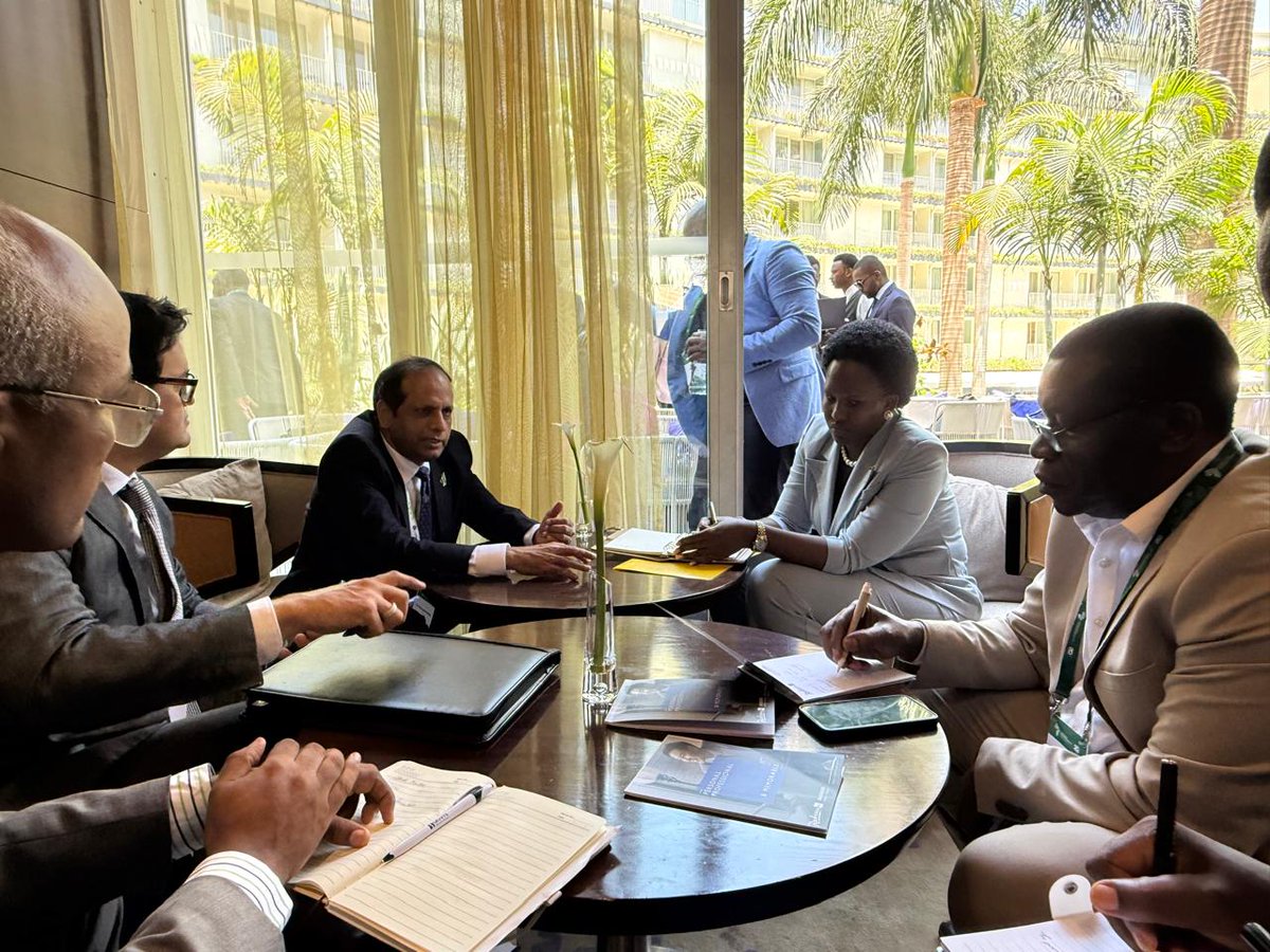 ICRISAT's tweet photo. At #AFSF, ICRISAT and #Uganda are building on a longstanding partnership grounded in shared priorities, proven collaboration and progress. 

ICRISAT Director General Dr Himanshu Pathak (@HPathakOfficial) met Uganda’s Minister of State for Agriculture, Hon. Desiree Muhooza, following the recent Ugandan delegation to ICRISAT HQ.

Building on successful initiatives in Uganda, including the HOPE project, discussions focused on jointly advancing regenerative landscapes, climate-resilient dryland crops, post-harvest solutions and world-class agricultural training—creating new opportunities to strengthen resilient food systems, capabilities and livelihoods in Uganda and across the region.