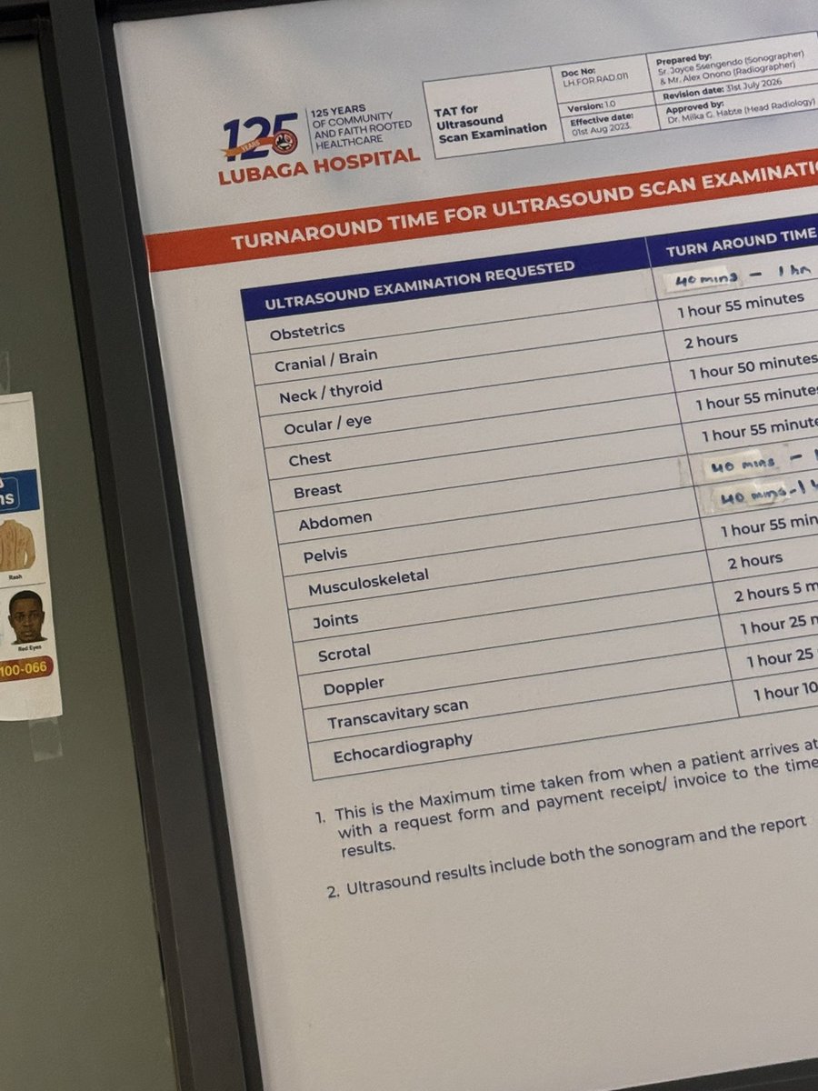 p_savimbi's tweet photo. @LubagaHospital Dear Lubaga Hospital, we need to talk. I got to the hospital at 10am today and by 1:30pm, I was still waiting for a scan. That’s 3½ hours waiting for one service. The lady handling the scans was clearly overwhelmed by the numbers. https://t.co/W66dCWOsMs