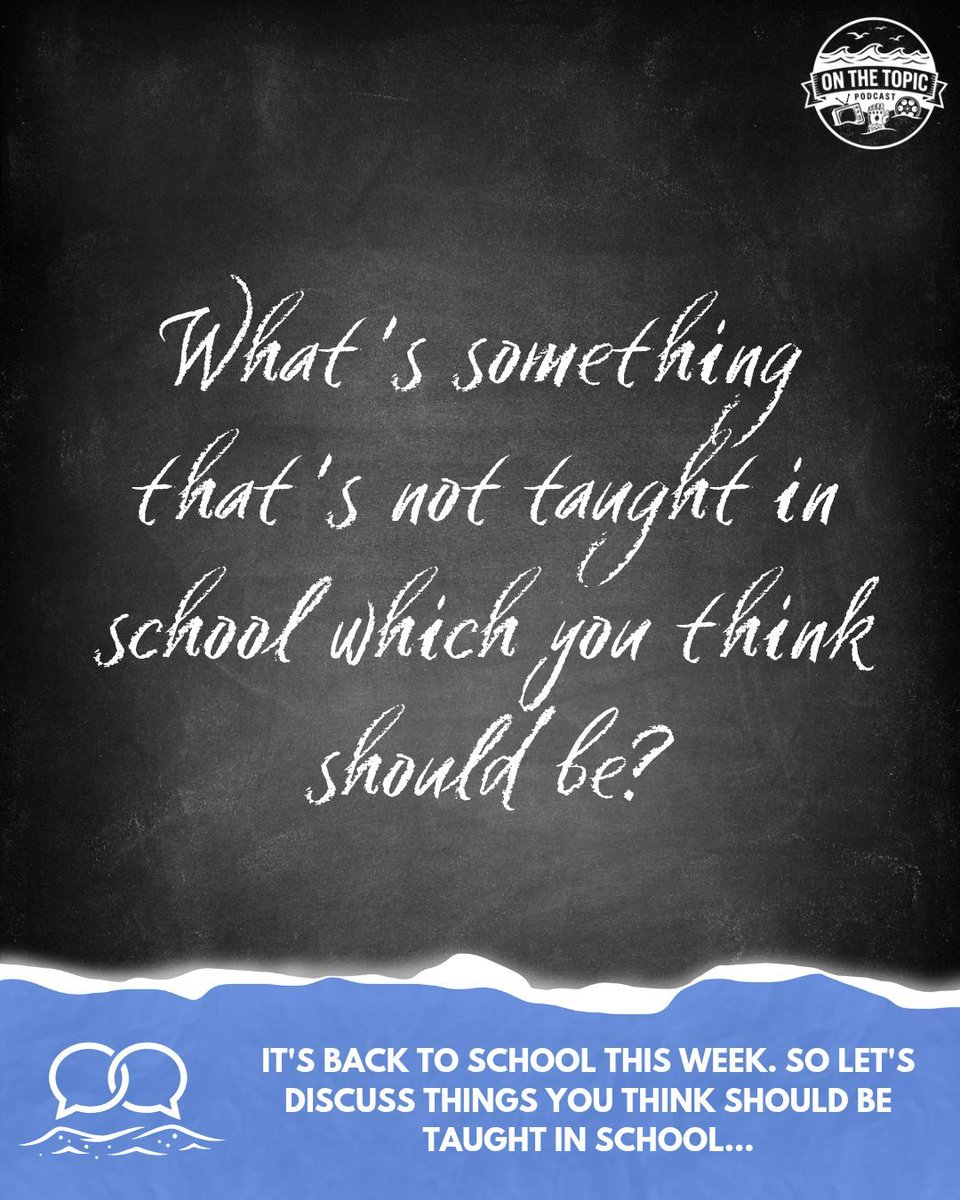 OnTheTopicPod's tweet photo. Mortgages? Taxes? Bank accounts? All very boring but important stuff. Let's try and make this fun...

#BackToSchool #ThingsYouShouldKnow #ThingsYouWerentTaughtInSchool #Educational #Podcast https://t.co/kgnkFxWBF5