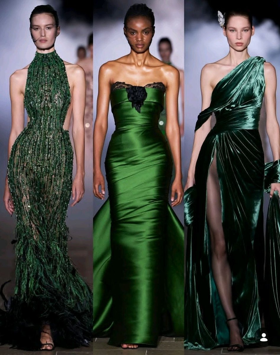 iAng_cut's tweet photo. الاخضر في عروض موسم خريف شتاء ٢٠٢٦:
•Tamara Ralph’s 
•Balenciaga
•Dior
• Zuhair Murad https://t.co/KXbmCYtje2