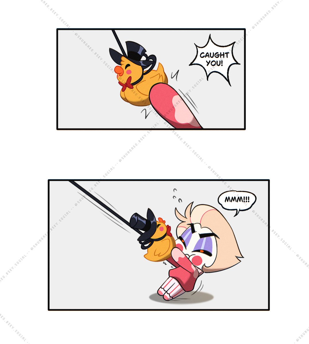 shunga_ko's tweet photo. The tug of war! 84 Supporters, amazing! A little more to go everyone! Poor ducky though- 😭
https://t.co/wPWT25qlrc

#hazbinhotel #radioapple #lucifermorningstar https://t.co/iICaylxqeL