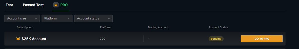 TechReview68063's tweet photo. Well trading small for the long haul just got me a passed 25k @TakeProfitLLC!  Today I am just going to take those base hits.  Once you go pro you know! https://t.co/vS0cuwBqvz