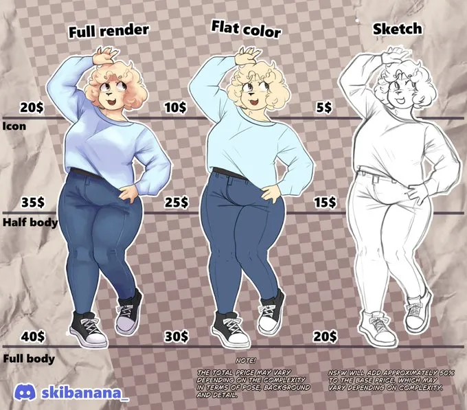 Skibanana_'s tweet photo. OPEN COMMISSIONS
contact me thourgh discord or here ☺️
discord: skibanana_ https://t.co/KTKHFRtyF7