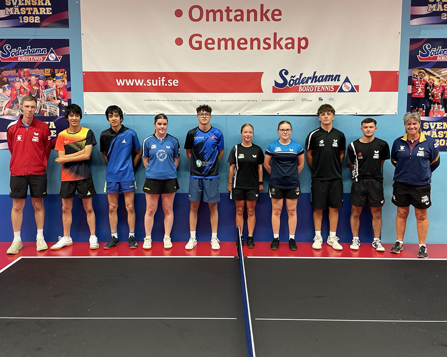 TableTennisENG's tweet photo. High-class table tennis training mixed with life lessons for eight members of the DiSE programme as they spent six days in Sweden 🇸🇪🏓

Leo Nguyen, Hugo Nguyen, Eva Eccles, Max Radiven, Millie Noble, Lily Walters, Harry Street and Zac Greenhough travelled to the training base Soderhamn UIF from 23-28 August.

The mission was not only to have a great week of table tennis training and preparation for the new season, but to take the opportunity to get better at some of the things athletes need to do outside of the training hall, find out what the players got up to now 👇
https://t.co/tIpfFMlUHL