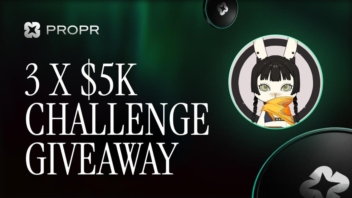 0xoldboy's tweet photo. READY TO START WITH @ProprXYZ?

I’m giving away 3 FREE $5K Challenges 🥰

How to enter:
✅ Follow @ProprXYZ
❤️ Like + RT &amp; tag a friend
🔗 Create your account: https://t.co/GVKtZBtoJY

⏳ Only 48 HOURS
Don’t miss it 🤓 https://t.co/MDQCXV7Zpl