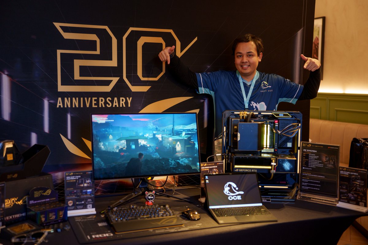 tjbruce17594's tweet photo. Happy #ROG20thAnniversary! 🎉

Thank you to @ASUSAU for inviting us to celebrate 20 years of ROG! 

We were amazed to see first hand the exciting Edition 20 line of greatness and what ROG means to players, creators &amp; gamers alike

@ROG_ANZ #ROG #ForThoseWhoDare https://t.co/MesgFNbtZ5