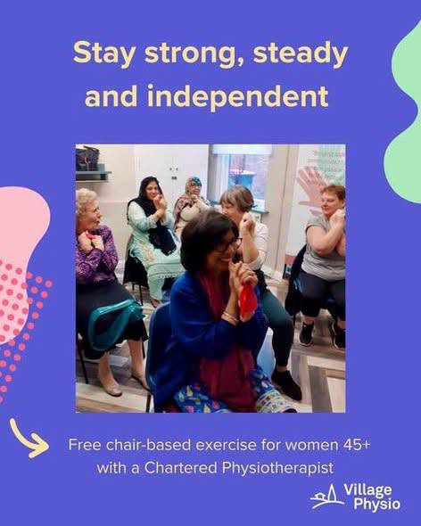 Stag_RosePPG's tweet photo. #wednesday at United Multicultural Centre - UMCC S65 1HA
#FREE Group physiotherapy for women over 45+ - 1pm - 2pm
Especially tailored for YOU by @villagephysiouk your friendly Chartered Physiotherapist.
Limited places - sign up at https://t.co/LgKWgqU5ej
#Relax #KeepActive https://t.co/QnTnqmZuUY