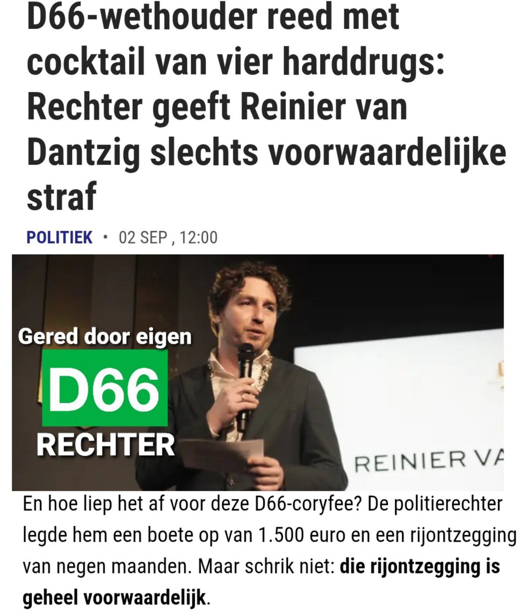 TonyHellings's tweet photo. Een pakketbezorger, vrachtwagenchauffeur of u, zijn meteen het rijbewijs maanden kwijt na dit type verkeerscriminaliteit. Zo NIET een ex #D66 wethouder en gemeenteraadslid uit Amsterdam. Dan zorgt de 'D66-Huisrechter' uiteraard voor een fopstraf. Eigen volk eerst, het kan wel! https://t.co/9e2qDvvulU
