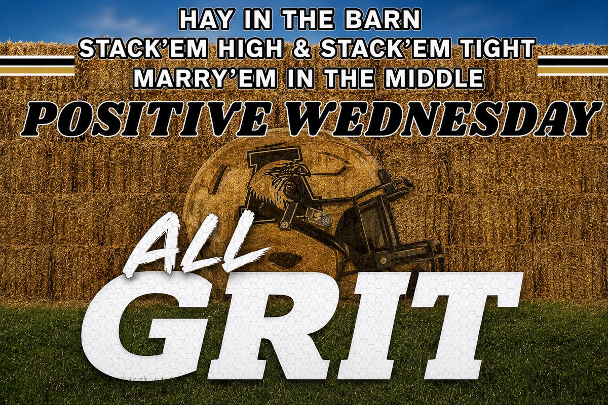 coachfullen's tweet photo. Hay Day! Stack’em High & Stack’em Tight! Marry’em in the middle.
#PositiveWednesday https://t.co/OdU5wRBYNx