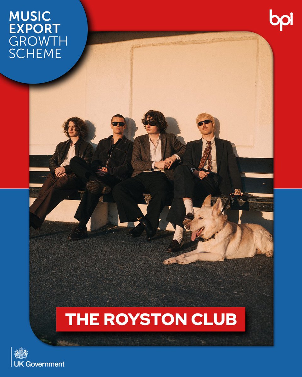 TheRoystonClub's tweet photo. Very pleased to be awarded the BPI Music Export Growth Scheme fund. Meaning we’ll be seeing you worldwide next year. https://t.co/7UYnueae2F