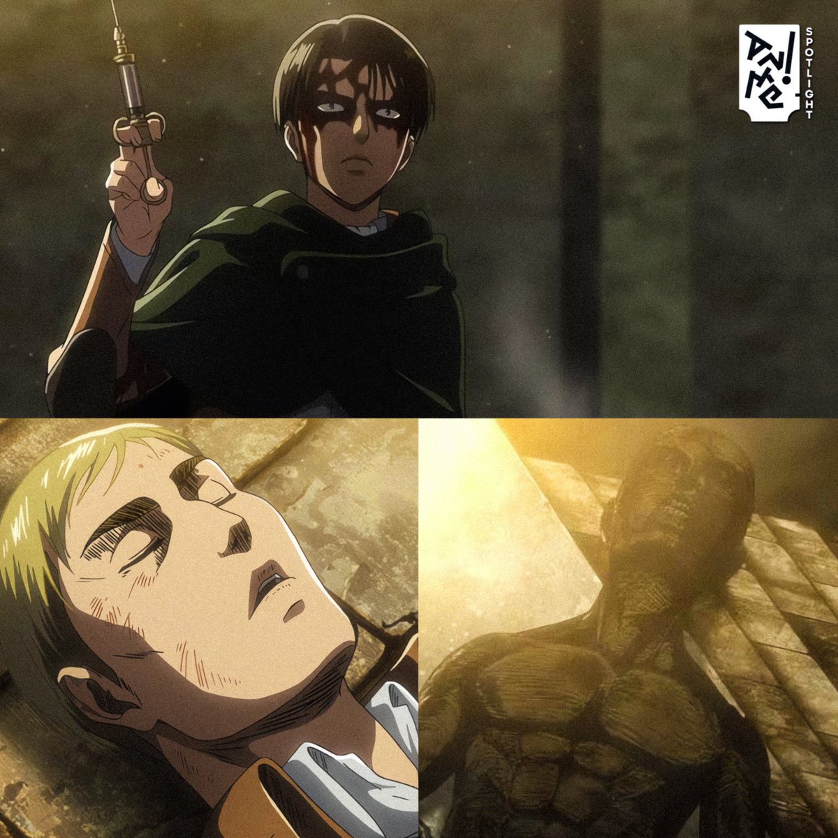 AnimeSpotlightt's tweet photo. 7 YEARS LATER 🕊

If you were Levi at this moment, would you have chosen to save Erwin or Armin and why? https://t.co/s5vyrosXkF