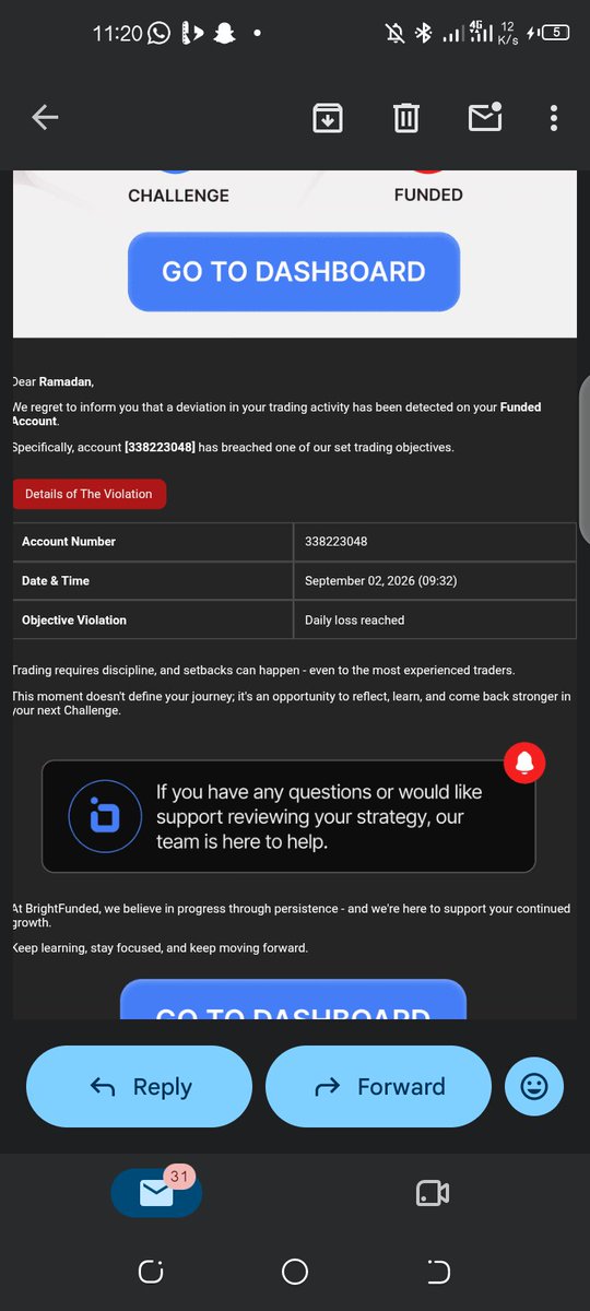 Alewo347515's tweet photo. I breach my brightfunded account after my first payout 😪

Thank you @BrightFunded for the free $1k account 

 Unto the next one 💪💪

#brightfunded https://t.co/AOoZwf7tI1