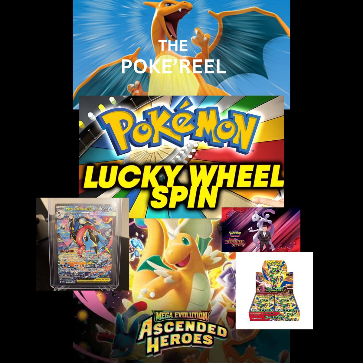 RealPokeReel's tweet photo. $25 Free credit to spend on Whatnot.🔥

Big Whatnot crazy wheel spin and free giveaways; NEW SHOW coming 09/05/26 at 12:15PM EDT  The Poke'Reel