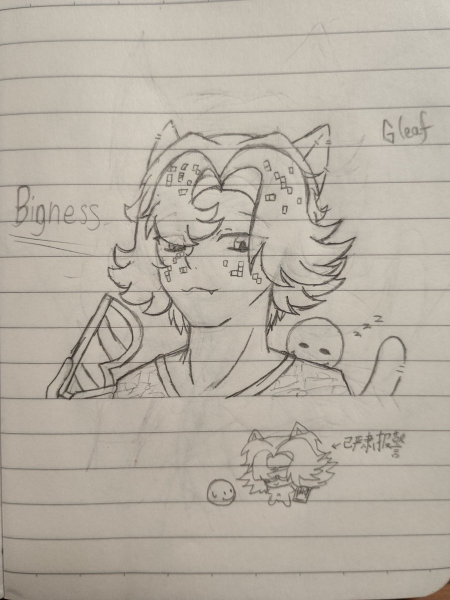 Greenleaf7824's tweet photo. 🐱🐱🐱

I don’t want to go to school……
#MCbigness #bigness #mcyt https://t.co/6SPbD5t67d