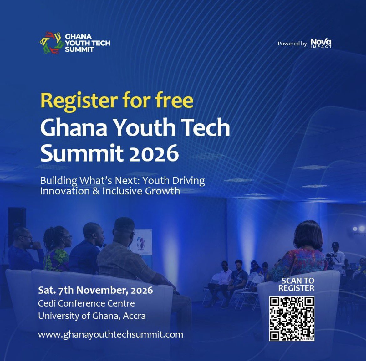 KAtampugre's tweet photo. Big News!   If you're into tech, research, or building solutions for Africa, this is where you need to be.

🗓 7th Nov, 2026 | UG Cedi Conf. Centre

🎟 FREE Registration! 👇
https://t.co/IPBWgOziqh https://t.co/3m5W4CQIxQ