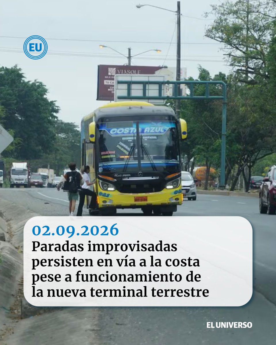 eluniversocom's tweet photo. ‘Suben y dejan pasajeros donde se les da la gana’: #paradas improvisadas persisten en vía a la costa pese a funcionamiento de la nueva terminal terrestre https://t.co/6OvJSgnlOg https://t.co/oXjAU83L3E