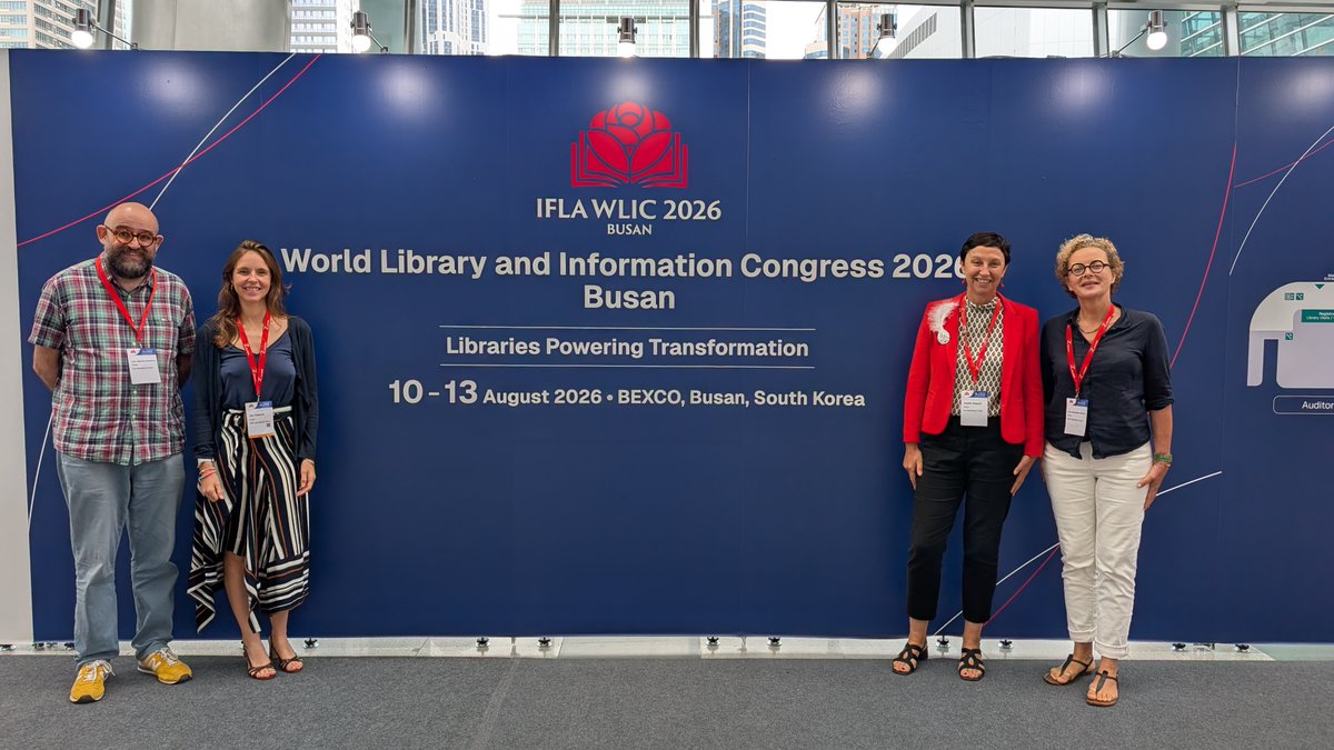 ISSN_IC's tweet photo. The ISSN International Centre attended #IFLAWLIC in Busan, an opportunity to strengthen international cooperation and explore key developments shaping the library and information community.

Read more about our experience: https://t.co/jJtqz7ThVW

#IFLA #ISSN #WLIC #Libraries https://t.co/AVyJguj8HH