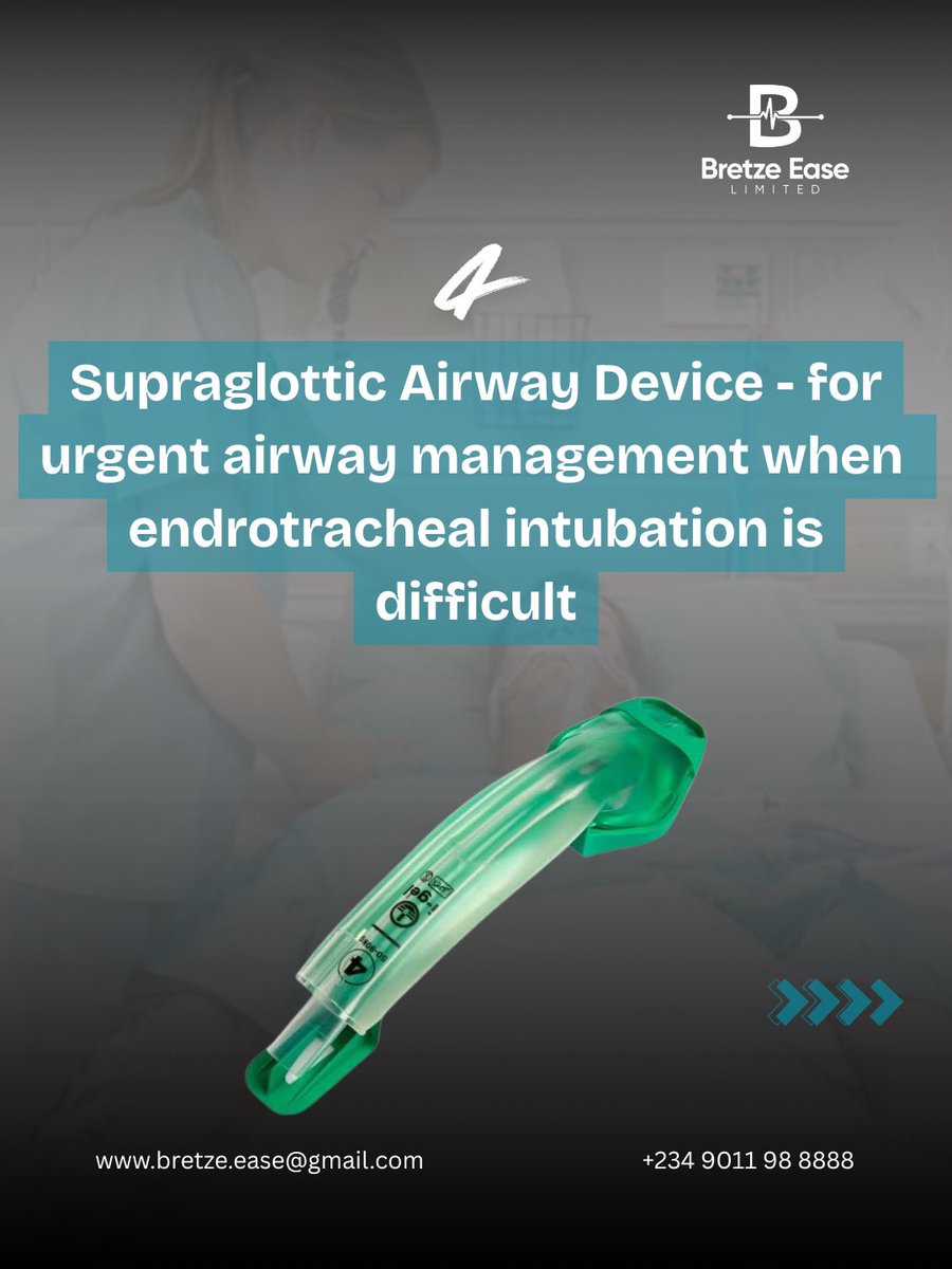 BretzeEase's tweet photo. Having the right airway management essentials within reach can make all the difference in an emergency.

To place your orders, 

📧 bretze.ease@gmail.com

📞 +234 9011 98 8888

#BretzeEase #AirwayManagement #ICU #MedicalConsumables #healthcareprofessionals https://t.co/wABez7hPxk