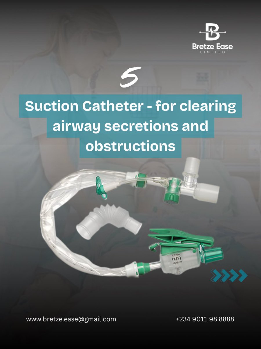 BretzeEase's tweet photo. Having the right airway management essentials within reach can make all the difference in an emergency.

To place your orders, 

📧 bretze.ease@gmail.com

📞 +234 9011 98 8888

#BretzeEase #AirwayManagement #ICU #MedicalConsumables #healthcareprofessionals https://t.co/wABez7hPxk