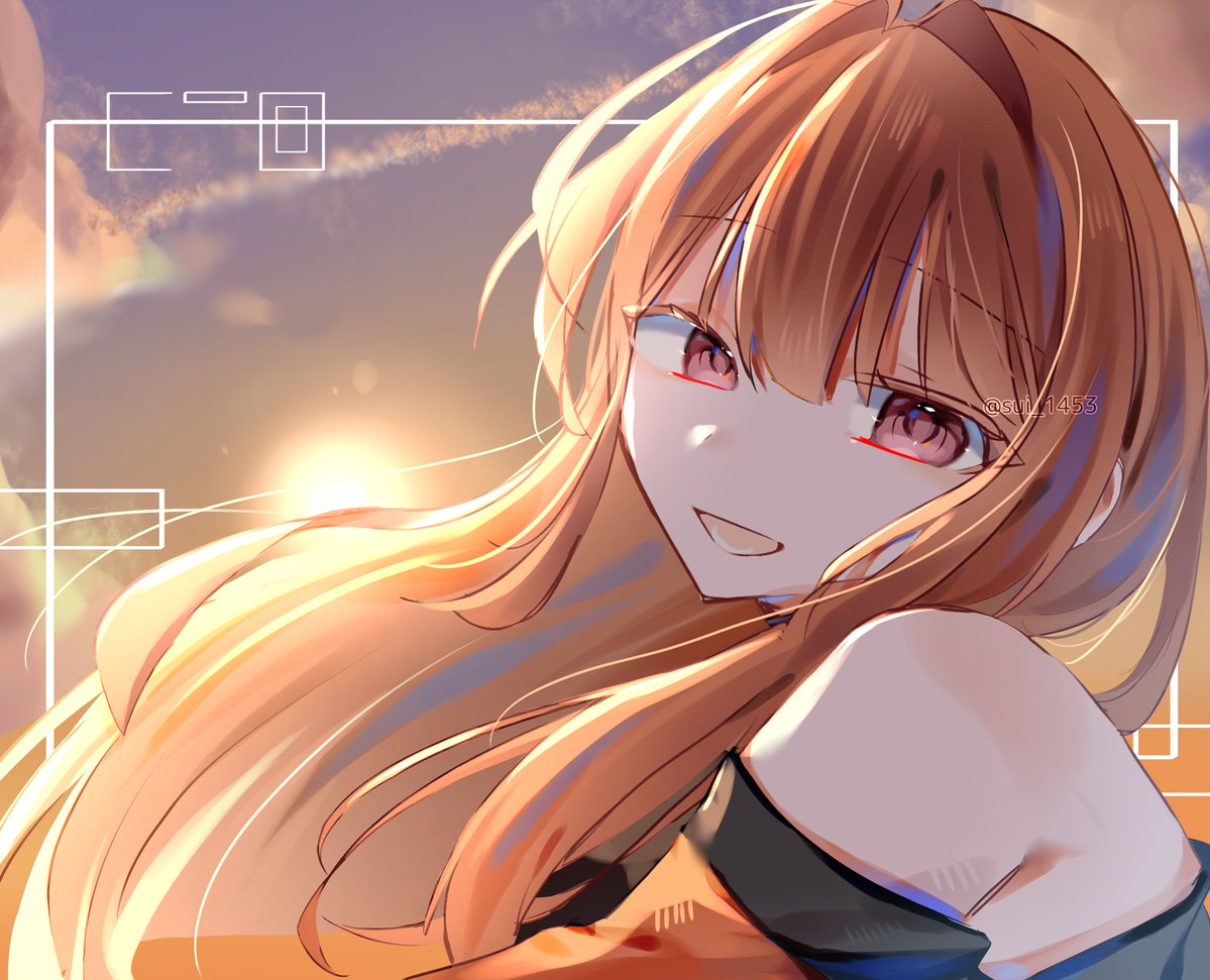 sui_1453's tweet photo. 夕焼け #ぴちあーと #えと さん https://t.co/U4stIoDHto