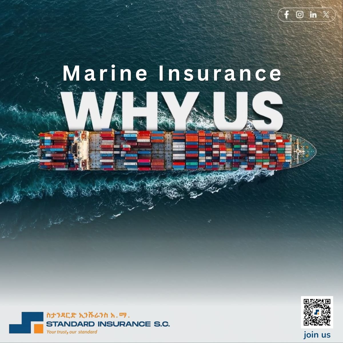 StandardIn76's tweet photo. 🚢 Why Choose Standard Insurance for Marine Cover?

Your cargo is valuable. Its journey shouldn’t be a gamble.
- Broad protection against accidental loss or damage
-  Cover during loading, unloading &amp; transit
- Designed for importers, exporters &amp; logistics businesses https://t.co/66qoNpTMuF