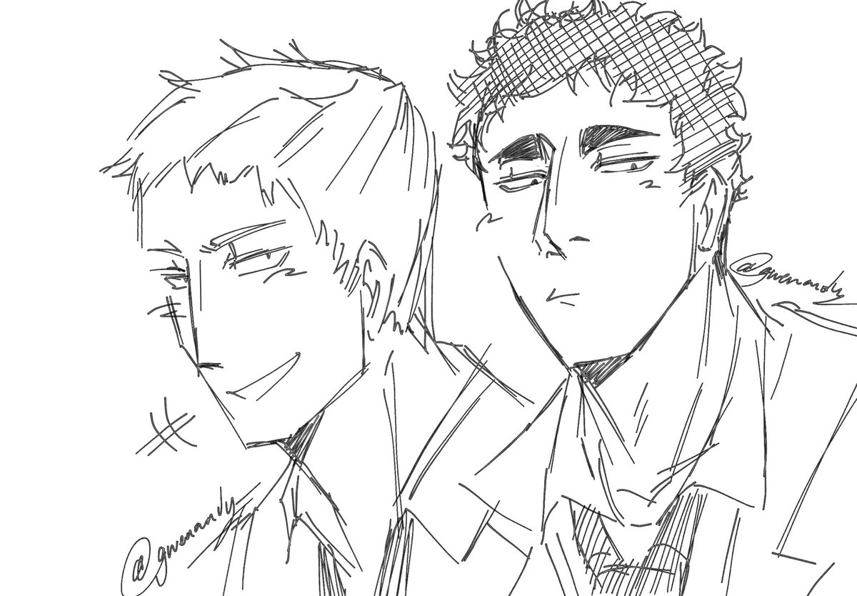 gwenandyao's tweet photo. Okay I doodled matsukawa and Hanamaki https://t.co/krdrjUphFv
