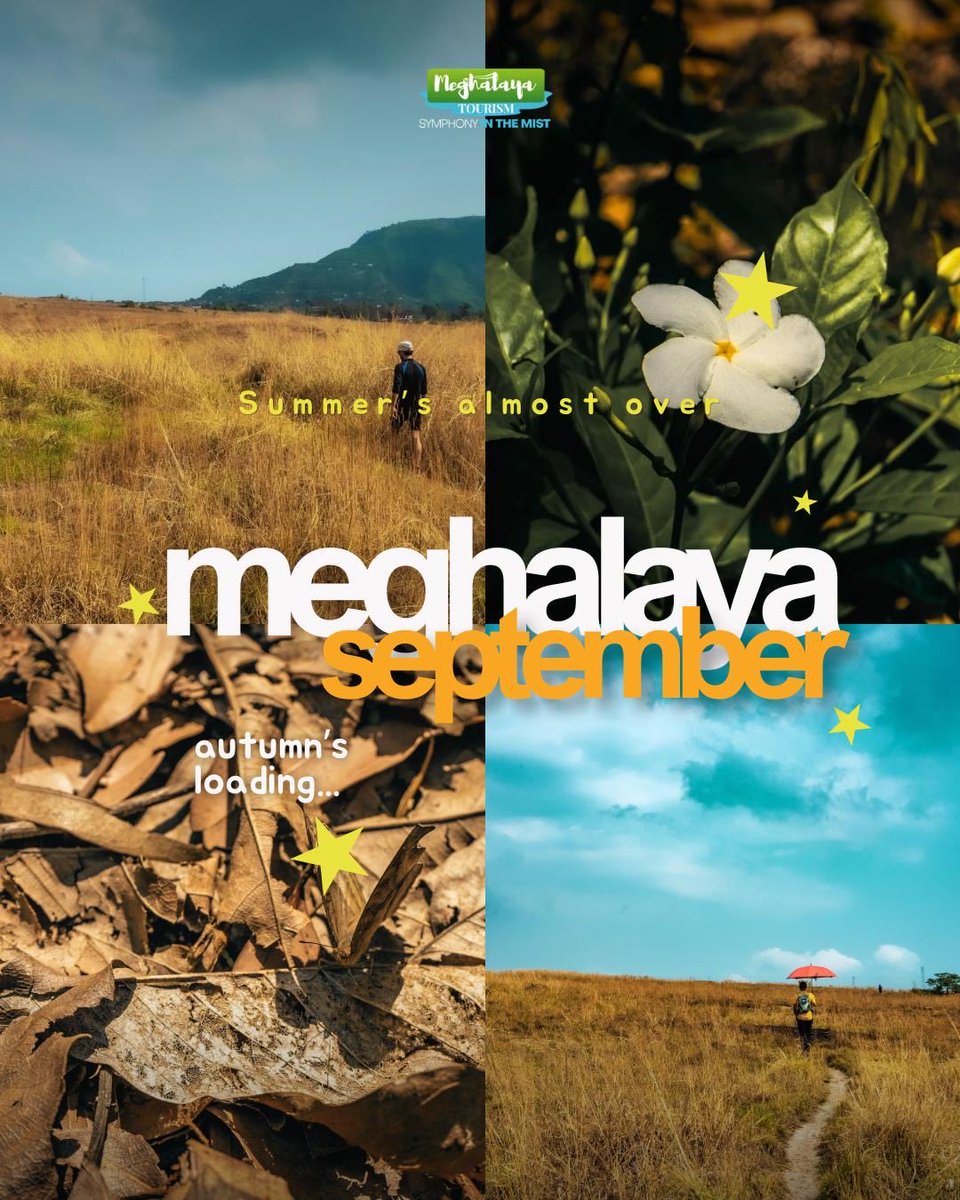 meghtourism's tweet photo. September has a different kind of magic in Meghalaya. As the month unfolds, there’s a discernible chill creeping into the air, hinting at the arrival of autumn. This transitional period in Meghalaya is a gentle reminder of the changing seasons, with all its beauty and charm.

#MeghalayaTourism