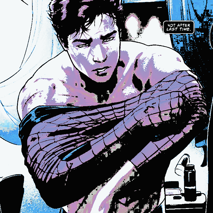 APEXSPIDERMAN's tweet photo. Nope. No more team ups. It's way too early. https://t.co/gr1SiEyXBD