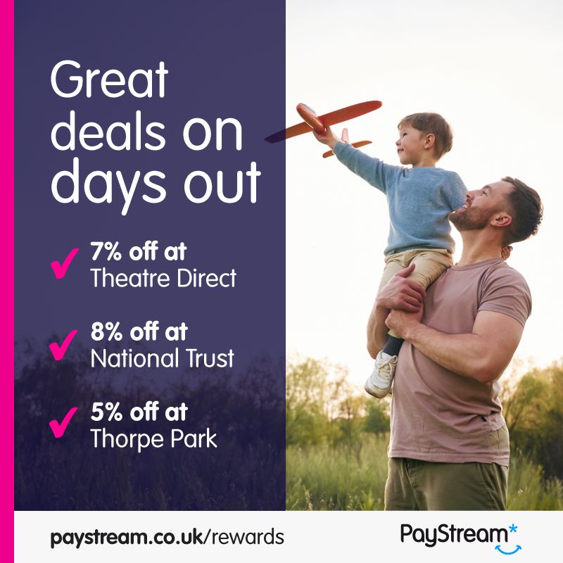 PayStreamLtd's tweet photo. Are you a PayStream umbrella employee who loves theatre, walks and thrills? 🎭 🍃 🎢

To unlock discounts on a whole host of family days out, log on to our rewards platform. 👉 https://t.co/a9Nf1c3Dm9

#UmbrellaCompany #ContractorRewards #Rewards #Contractor #Discounts https://t.co/mYRM5mnXqT