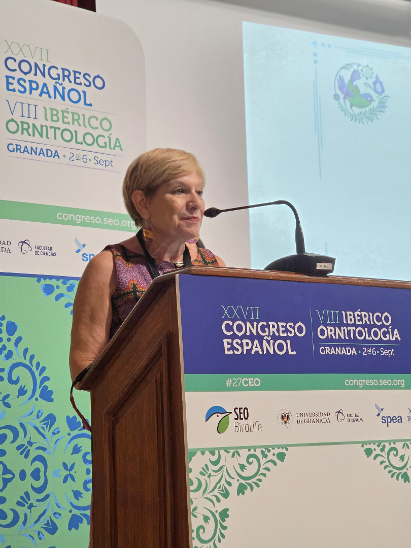 SEO_BirdLife's tweet photo. La premiada con el Francisco Bernis a la Divulgación es @RosaTristan, periodista pionera en la especialización en Ciencia y Medio Ambiente de la prensa española.

#27CEO https://t.co/GzVT3704QA