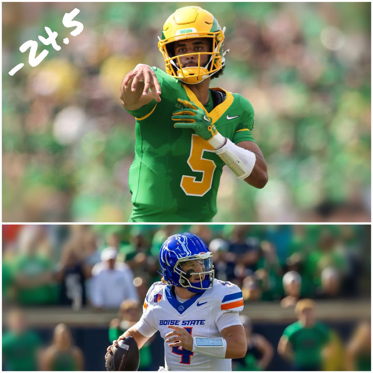 GeauxDuck's tweet photo. Let’s see your score predictions 

#GoDucks #BeatBSU https://t.co/QH353XnAD3