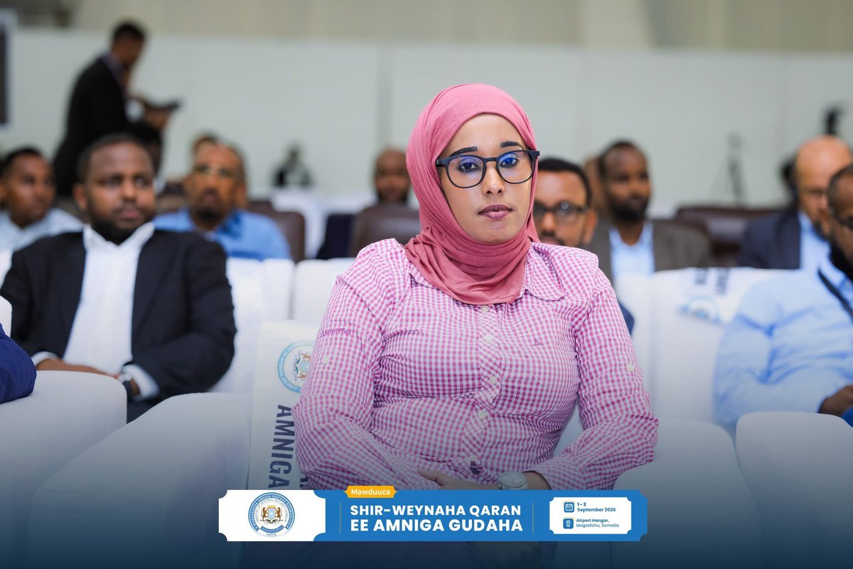 MoIS_FGS's tweet photo. DAY 2 | ONGOING
The National Internal Security Governance & Coordination Conference 2026 is currently underway at Airport Hangar in Mogadishu, focusing on strengthening coordination, cooperation, and governance within Somalia’s internal security sector
#NISConference2026 #mois https://t.co/gQgTp6gLd0