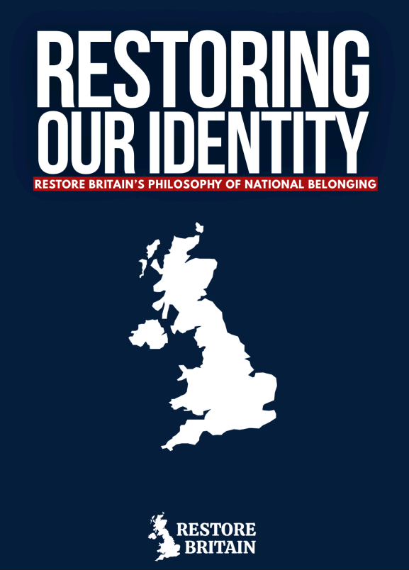 BasilTheGreat's tweet photo. 🚨NEWS: Restore Britain has released a paper called 'Restoring our identity'

For the first time in history a mainstream political party is outrightly ensuring through policy that ancestrally British people are legally recognised and will not become a minority in our own country https://t.co/99Zhx4IpsQ