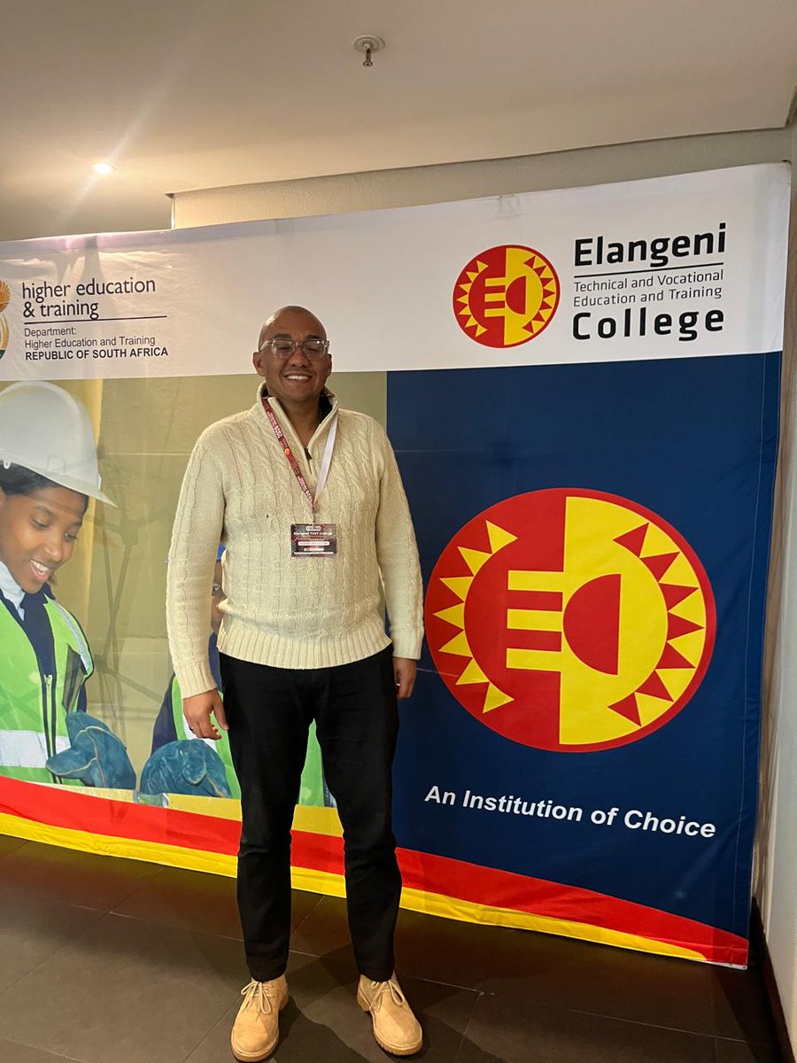 CollegeofCT's tweet photo. On 26 August, Dr. Cavin McPherson and Ms. Nobandla Malawu Ntabazalila attended the Elangeni PSET Research Conference held at the Elangeni Coast in Umhlanga. https://t.co/m7Z1pmUyAx