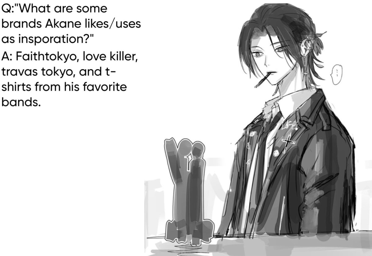 67dopes's tweet photo. day 33
this can also be interpreted as someone asking sato satoh what brands she used as inspo when designing Akane, either way works (´◡`)
#666dopes #bl https://t.co/6wZCsMLpuD