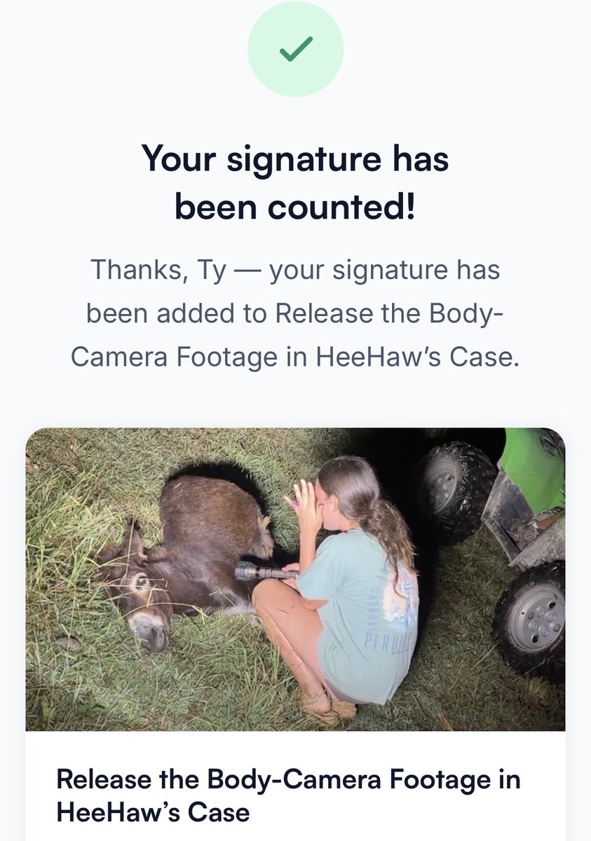 EclipticSir's tweet photo. @Justice4HeeHaw Signed the petition to get bodycam footage released! https://t.co/WHEXu33JQZ