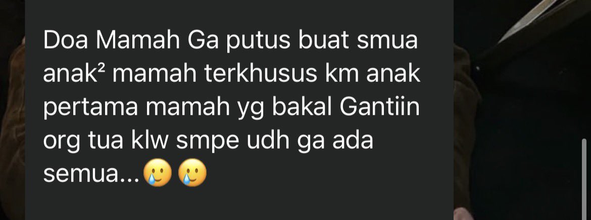 laufzeyi's tweet photo. sampe skrg belum dapet kerjaan juga, terus tbtb nyokap giniin gw karna gw anak pertama…. apa gak makin nangis dan stress gw sbg anak pertama udah berat aja tanggungan nye 😭😭😭😭😔 https://t.co/uKq8XW4nVd