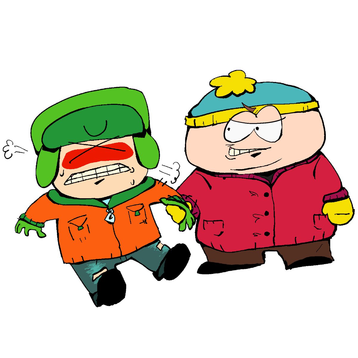 r4ndy_88's tweet photo. Idk #spkyman #kyman  it was gonna be like eric saying “me n kyle are oppressed homosexuals” and kyle denying it but i was lazy to do the chat stuff https://t.co/XQ2hMwS2CY