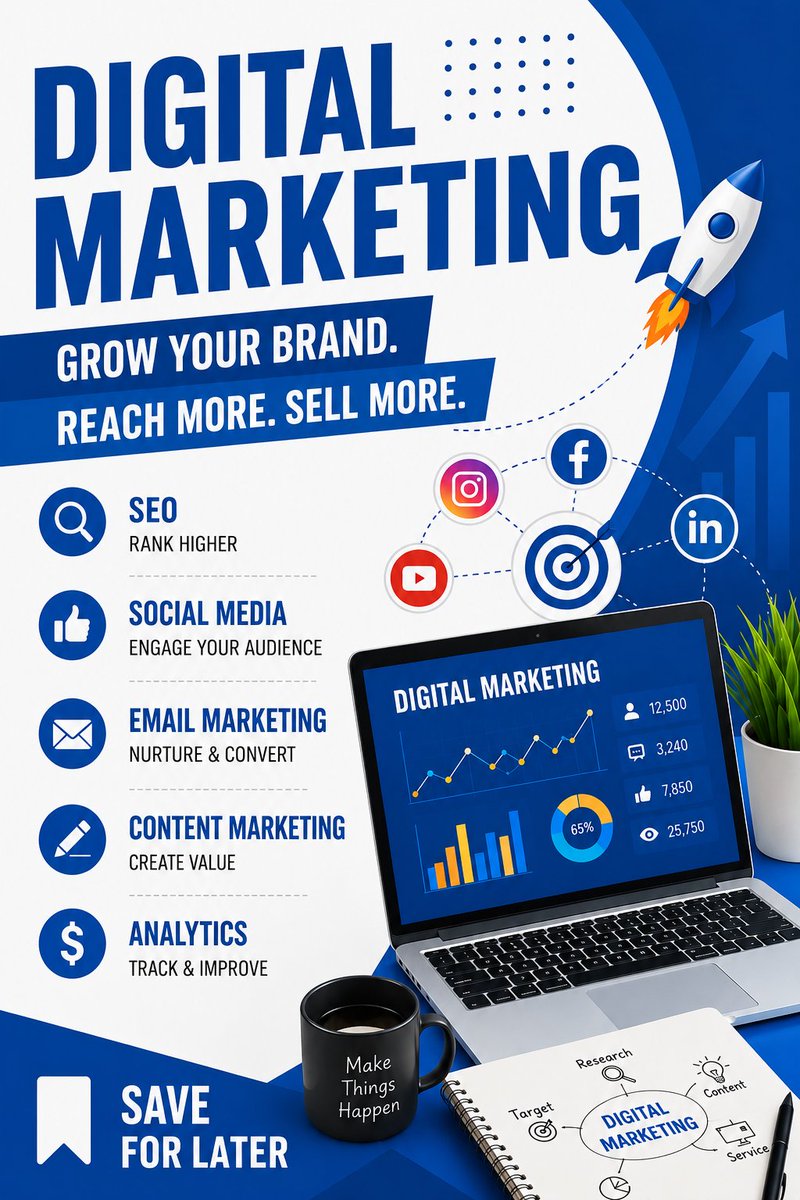 digitalplanai's tweet photo. 🚀 Grow your brand. Reach more. Sell more.

Take your business digital with Digital Plan AI 💻📈

🔎 SEO | 📱 Social Media | 📧 Email Marketing | ✍️ Content | 📊 Analytics

📞 9318344824
🌐 https://t.co/w0JOgXcgya

#DigitalPlanAI #DigitalMarketing #SEO #BusinessGrowth https://t.co/UDp4sP3VmL