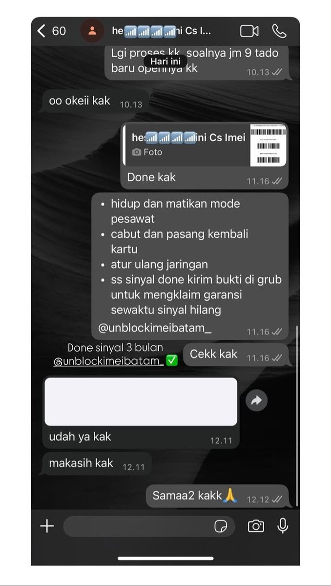MoshiStoreid's tweet photo. WTS JASA UNBLOCK DAN UNLOCK, BUAT JARINGAN IMEI BERMASALAH BISA ATASI DI SINI
☎️:https://t.co/KrGcKBeSGJ
✅BEACUKAI
✅3 BULAN 
✅TRY ONLY 

DONE HITUNGAN JAM,AMAN DAN BERGARANSI….ORDERAN FAST https://t.co/ZA62T4wCJb