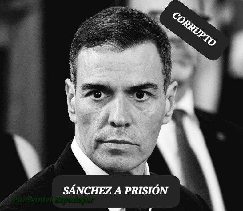Dani_Espadafor3's tweet photo. SÁNCHEZ A PRISIÓN 

SÁNCHEZ A PRISIÓN 

SÁNCHEZ A PRISIÓN 

Todos con #Ceuta esta tarde antes de las 20h en el ayuntamiento de tu ciudad.

El Mundo entero debe saber que tenemos a un corrupto en el gobierno dejando que nos invadan.
(Posiblemente para que NO se hable que su mujer, hermano y gobierno están imputados por CORRUPCIÓN)

#Ceuta no está sola.🇪🇸

#SánchezAPrisión 

https://t.co/1mwcovgKp4