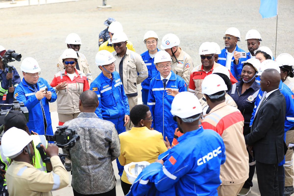 PAU_Uganda's tweet photo. “Following the Final Investment Decision in February 2022 for the Tilenga, Kingfisher and EACOP projects, the Government, investors, contractors and Ugandan professionals have worked together to bring these projects to this important stage,” said Ms. @irenebateebe, PS at the @MEMD_Uganda.

#CreatingLastingValue #UgOilJourney