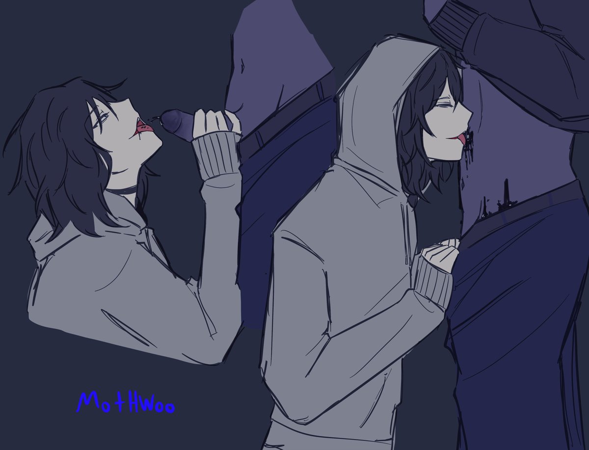 Mothdrowned's tweet photo. Doodling around trying to get comfy with the designs lol #creepypasta #eyelessjack #jeffthekiller https://t.co/oKtTqHZFha