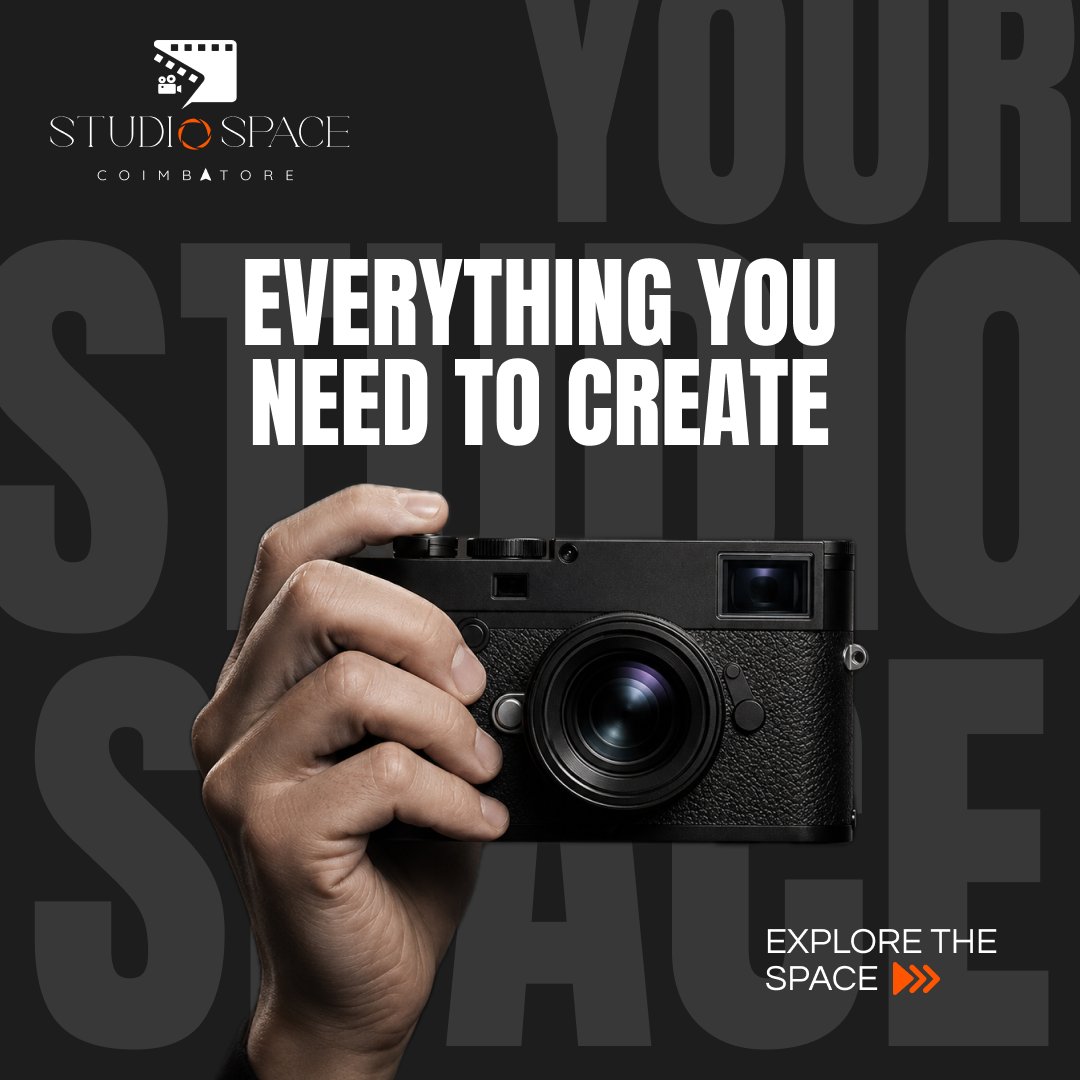 studiospacecbe's tweet photo. Your vision. Our space.

From photoshoots and product campaigns to podcasts and video content, Studio Space Coimbatore gives creators the space, setups, backdrops &amp; equipment to create professionally.

📷 RS Puram, Coimbatore
#StudioSpaceCoimbatore #ContentCreation #Photography https://t.co/y9uCzqisR1