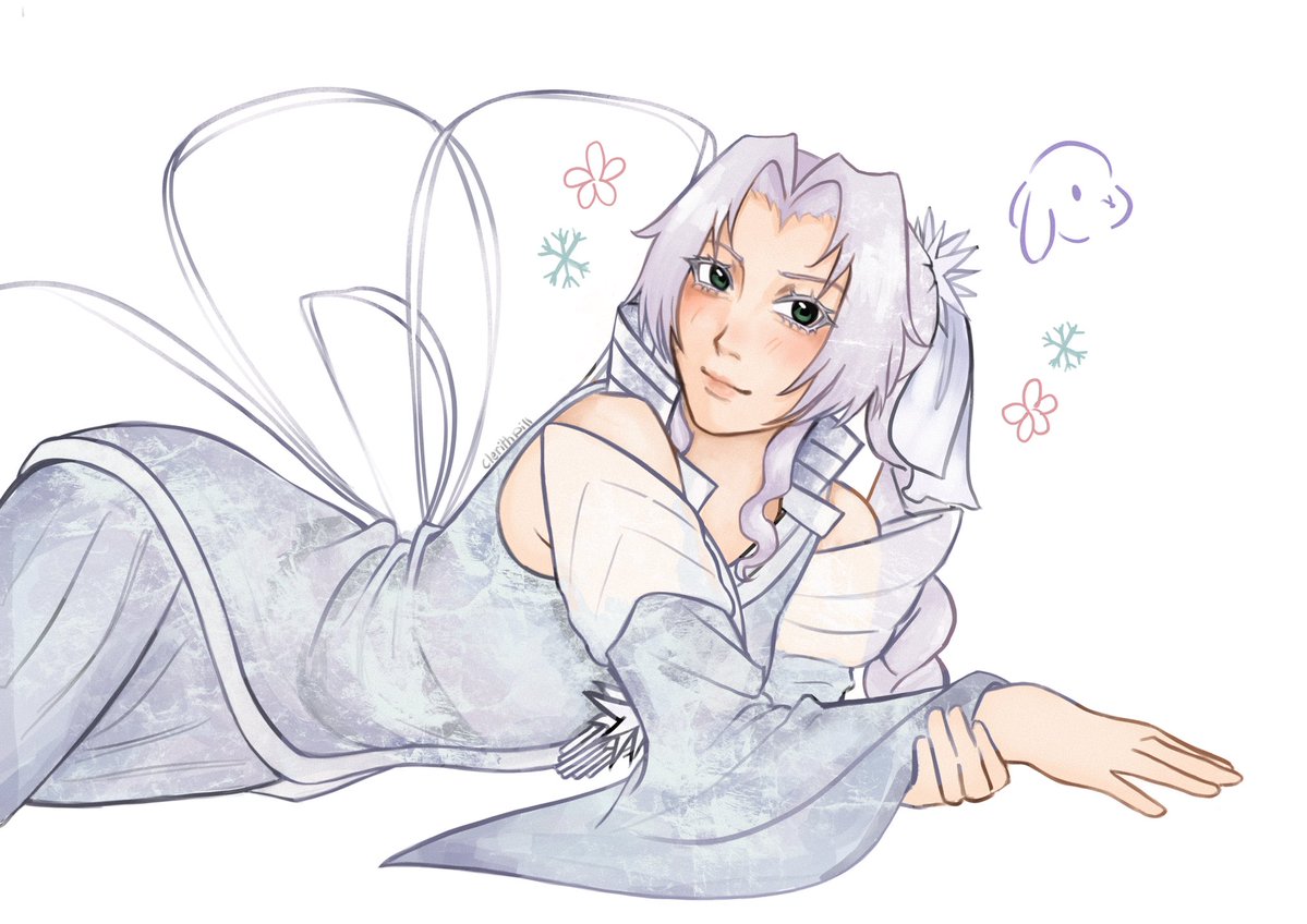 clerithpill's tweet photo. #aerith in #rukia ‘s bankai form 👀❄️ https://t.co/OZrAfc5vMD
