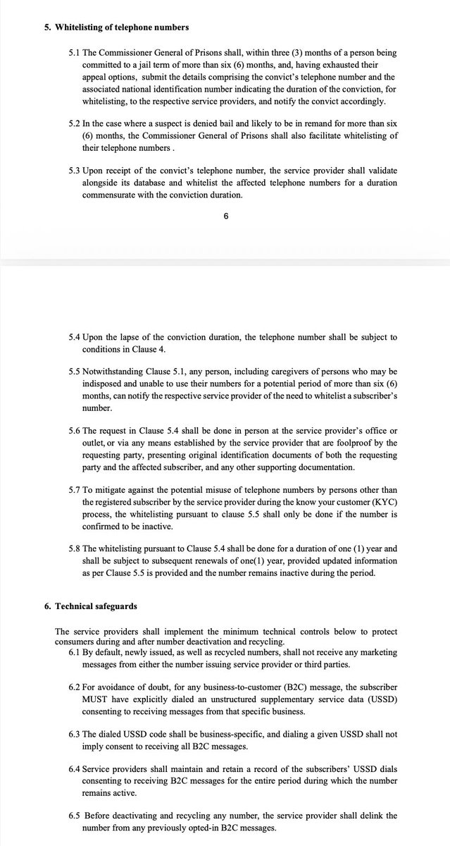 Lexken_EMSLaw's tweet photo. 🚨 The Communications Authority of Kenya establishes a six-month wait rule before deactivating and recycling dormant lines. Your phone number is now legally part of your identity, and it can no longer simply be switched off and handed to a stranger. The new rules take effect on 19 September 2026, and they matter to everyone with a SIM card.

The background is a landmark High Court ruling. In Erastus Ngura Odhiambo v State, delivered in March 2026, Justice Lawrence Mugambi held that a registered mobile number is a digital identifier linked to sensitive personal data, and therefore protected under Article 31(c) and (d) of the Constitution, the right not to have information about one's private affairs unnecessarily disclosed. The reason is practical: a recycled number can leak M-Pesa transfers, bank one-time passwords, and account verifications belonging to the previous owner to whoever receives it next. The court gave the State until 19 September 2026 to put safeguards in place, and these guidelines are the response.

What the new rules require. A number becomes eligible for deactivation only after three months of no revenue-generating activity, no calls, SMS, data, airtime top-up or paid service. The provider must then try to notify the owner using the contact details from registration, and continue notifying for a further three months, a six-month window in all before a dormant line can be recycled. Thirty days before the deadline, it must publish the affected numbers on its website, in the media, and in a national newspaper, with a *106# option to check any number's status.

Crucially, before any number is recycled, the provider must securely de-link and archive all personal data, cached data and services of the former owner, so nothing is inherited by the new subscriber, while keeping records the law requires. A quarterly list of deactivated numbers goes to a central system so banks and other institutions can update their records before sending anything sensitive.

The rules also protect the vulnerable. Caregivers can apply to whitelist the number of someone indisposed for over six months. And the Commissioner General of Prisons must submit the numbers of anyone jailed for more than six months, so prisoners do not lose their digital identity while incarcerated, the very scenario that prompted the case.

There is also a strict new consent regime for marketing: businesses may only send B2C messages where the subscriber has explicitly dialled a business-specific USSD code consenting to them, and recycled numbers receive no marketing at all.

This is a significant advance for data protection: your number, and the identity attached to it, is now treated as something the law protects.

👉 Follow @Lexken_EMSLaw  for practical legal insights on data protection, privacy and regulatory compliance.