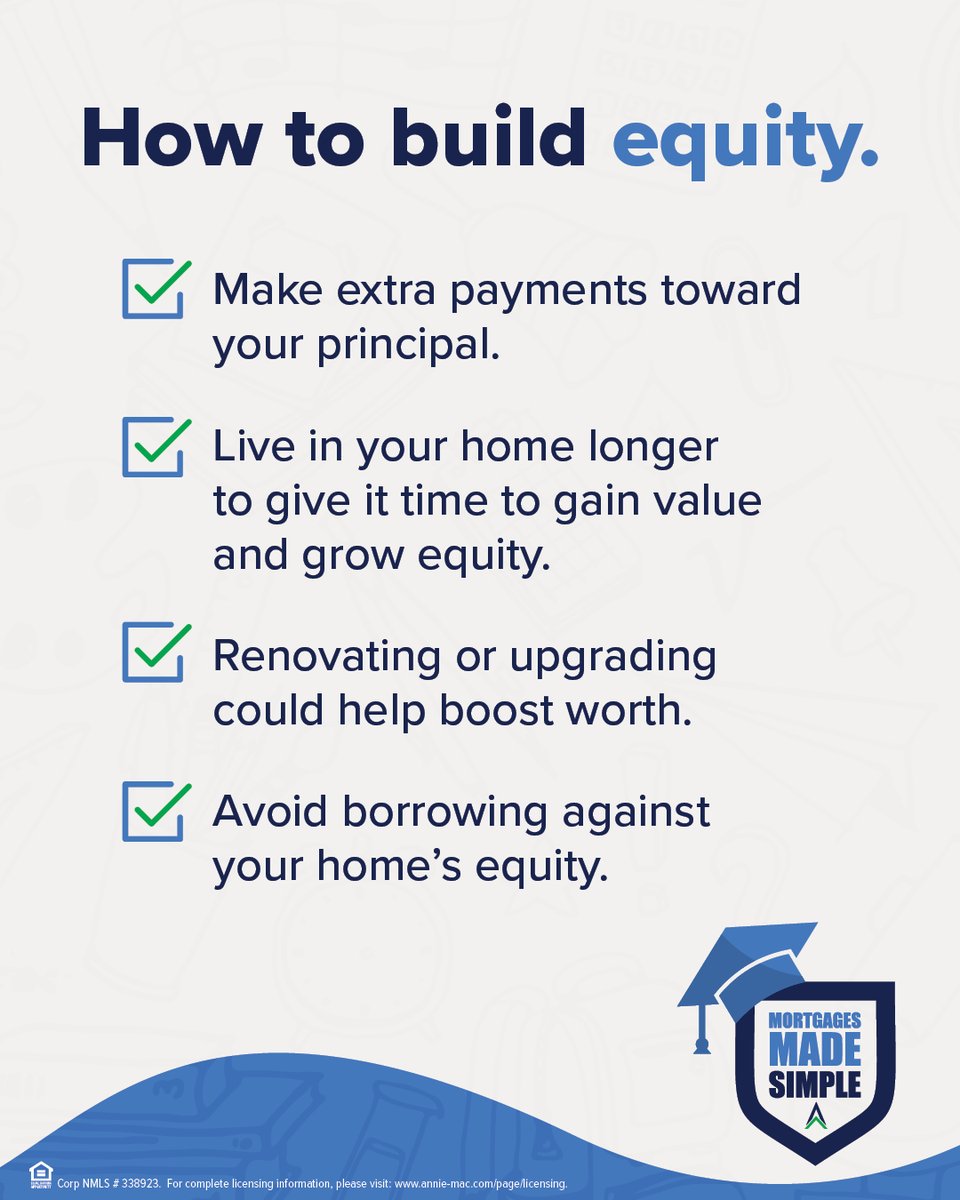 Joemortgageman's tweet photo. You’re not just paying the bank- you’re paying your future self. Every time your mortgage balance goes down (or your home value goes up), you’re growing your home equity- the part of the house you actually own. The longer you stay, the more value you build. Think of it as a… https://t.co/fHu2uRZXnH