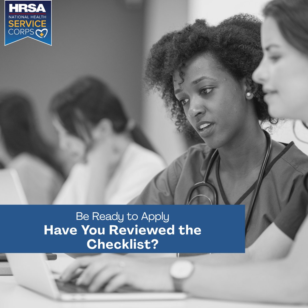 NHSCorps's tweet photo. Get a head start on your S2S LRP application. Review the Application Checklist now and start gathering the documents you’ll need when it’s time to apply.

Get application-ready: https://t.co/4E6hPsHADQ

#NHSC #StudentsToService #MedicalStudents https://t.co/LwaTwWWhuL