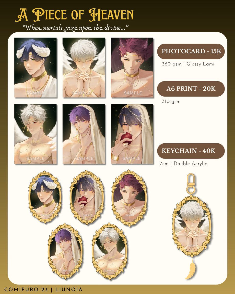 Liunoia's tweet photo. [❤️+🔃TYSM]
Liunoia’s #CF23 PO 1 + GIVEAWAY
To join: ♡ + 🔃 tag a friend

♡ Close 18 Sept 2026
♡ Both days + Mail Order
♡ Booth : Paper Panci (TBA)
🌎 GO DM first 

♡ Witch Hat Atelier, LaDS, Frieren, Hoyoverse, Wuthering Waves, Frieren, Resident Evil, Original

Link & GA Details ⬇️

#CF23catalogue #comifuro23
